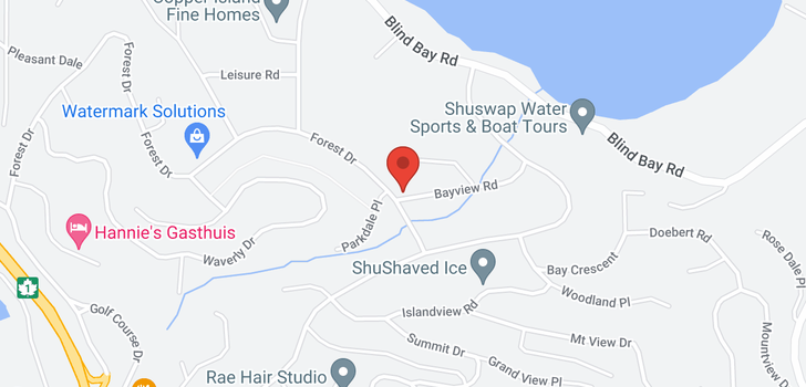 map of 2541 Bayview Road
